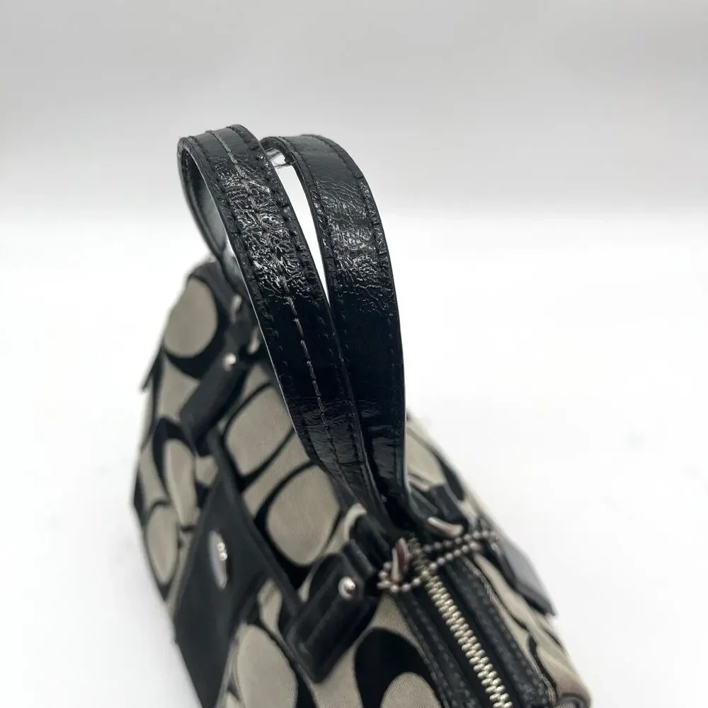 COACH Signature Satchel, Black